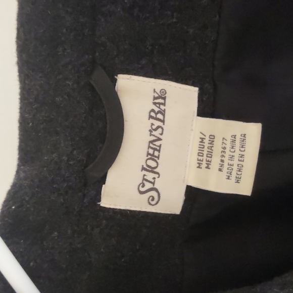 Dark grey St. John's Bay Peacoat Medium - Picture 4 of 5